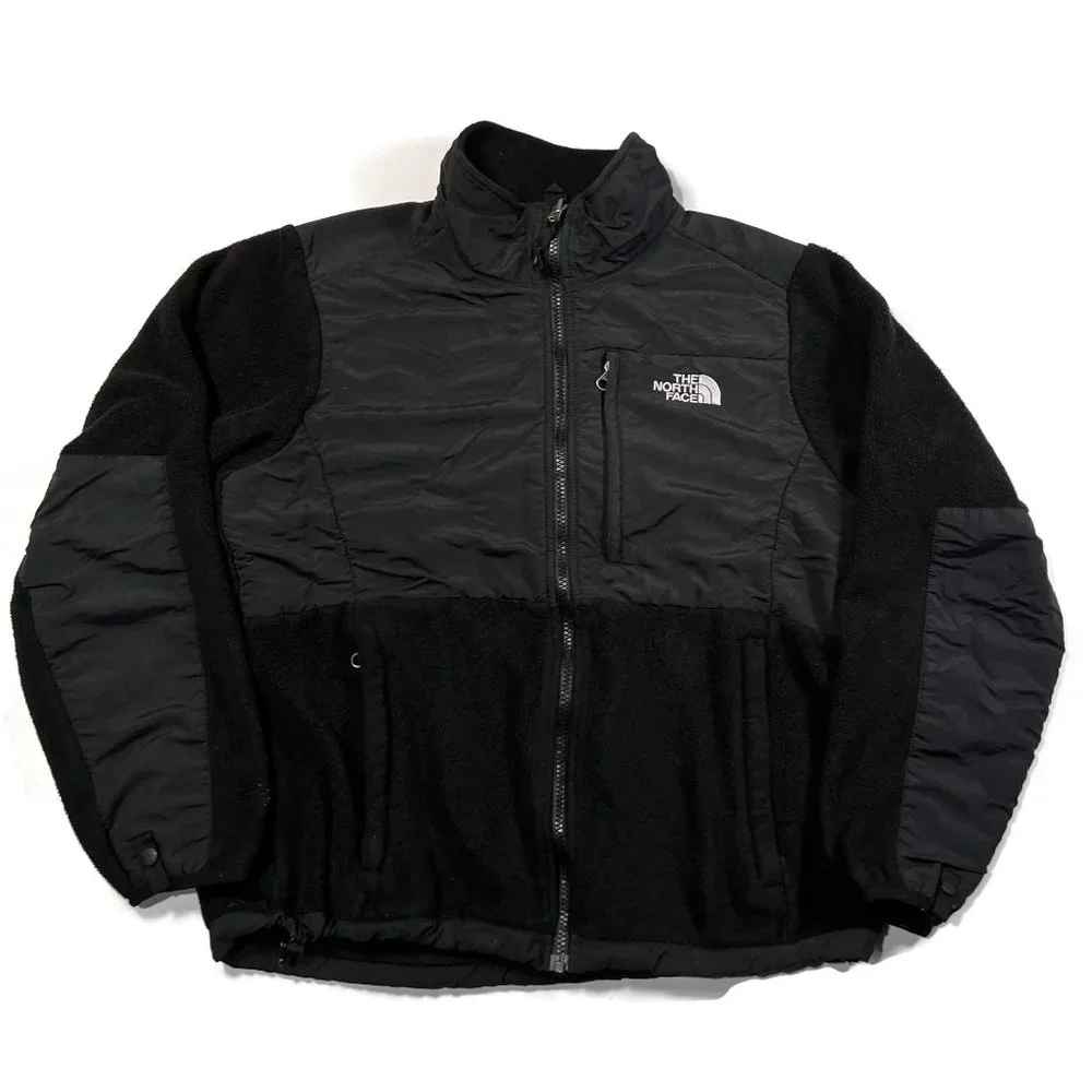 The North‎ Face Denali Jacket Womens Medium Black Full Zip Fleece Polartec